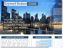 Tablet Screenshot of keywordbrokers.com